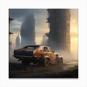 Futuristic Cityscape 2 Canvas Print