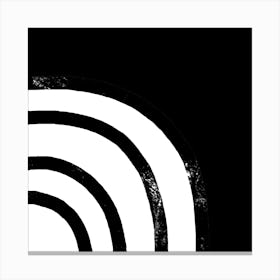 Black And White Abstract Painting 3 Canvas Print