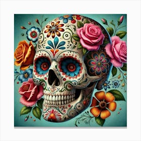 Tattoo Skull 1 Canvas Print