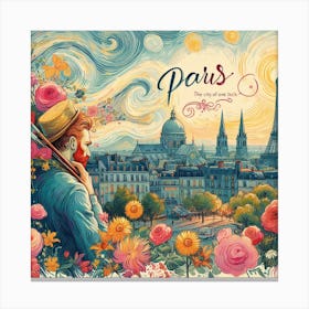 Paris Travel Poster Canvas Print