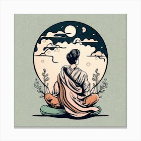 Buddha In Meditation Canvas Print