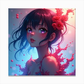 Anime Girl 2 Canvas Print