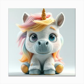 Cute Unicorn 854 Canvas Print