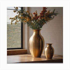 Gold Vase Canvas Print