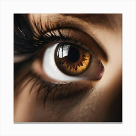 Close Up Of A Woman'S Eye Canvas Print