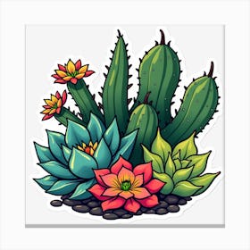 Cactus Garden Canvas Print