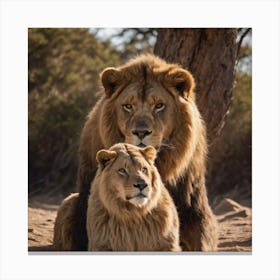 Lions Canvas Print