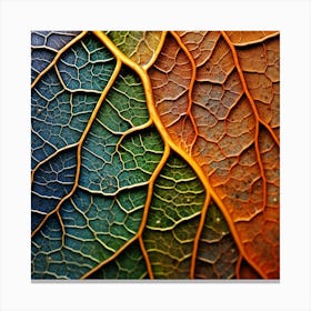 Microscopical Structure Of Leaf Canvas Print