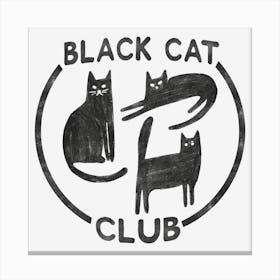 Black Cat Club Canvas Print