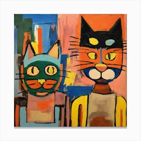 Cats art Canvas Print