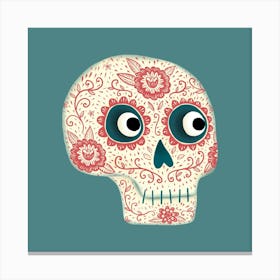 Day Of The Dead Sugar Skull 1 Canvas Print