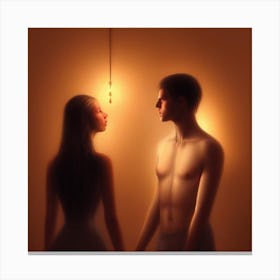 Man And A Woman Canvas Print