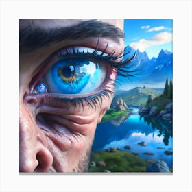 Eye Of A Man Canvas Print