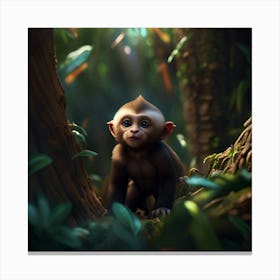Monkey Canvas Print