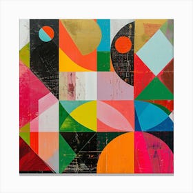 Colorful Geometric Abstraction 0 Canvas Print