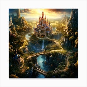 Disney'S Cinderella Castle Canvas Print