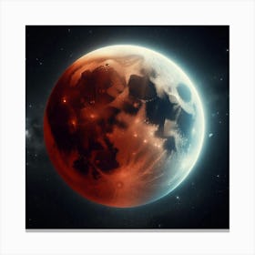 Red Moon Canvas Print