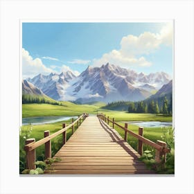 Landscape Painting 21 Canvas Print