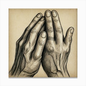 Praying Hands Canvas Print