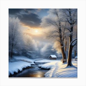 Winter Scene 11 Canvas Print