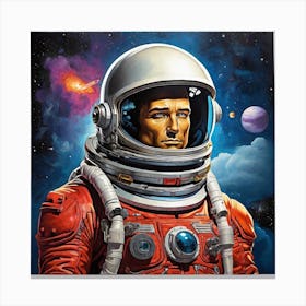 Astronaut In Space 1 Canvas Print