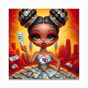 Kansas City Chiefs 14 Canvas Print