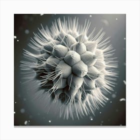 3d Rendering Of A Virus Canvas Print