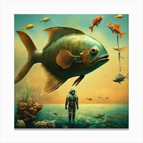 Scuba Diver Canvas Print
