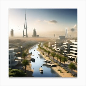 Dubai Cityscape 1 Canvas Print