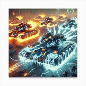 Elemental Convergence Tanks Converted Canvas Print