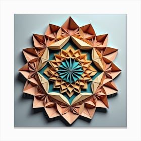 Origami Flower Canvas Print