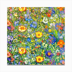 Garden Of Flowers Canvas Print