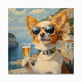 Whimsical Dogs 71 Canvas Print