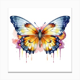 Butterfly Watercolor Painting 1 Canvas Print