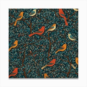 Birds In The Trees Canvas Print