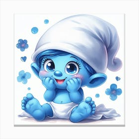 Smurf Baby 1 Canvas Print