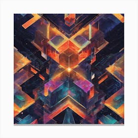 Abstract Geometric Pattern Canvas Print