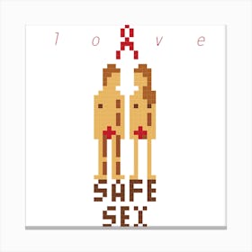 Safe Sex Canvas Print