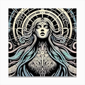 Lilith Guide To Man Canvas Print