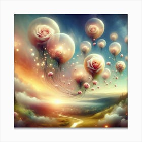 Roses In The Sky Canvas Print