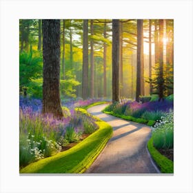 Path In The Woods Canvas Print