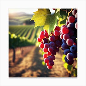 Grapes On The Vine 7 Canvas Print