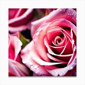 Pink Roses 1 Canvas Print