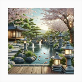 Japanese Garden 1 Canvas Print