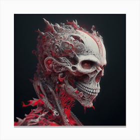 Skeleton Skull Canvas Print
