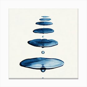 Water Drop Stock Videos & Royalty-Free Footage Canvas Print