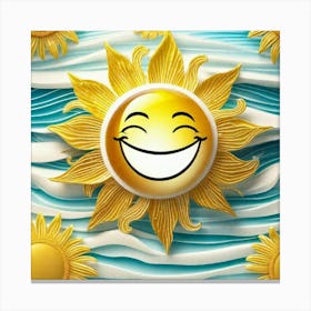 Happy Sun Canvas Print