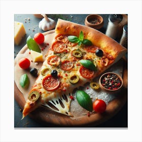 Pizza9 Canvas Print