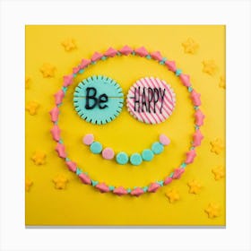 Be Happy 5 Canvas Print