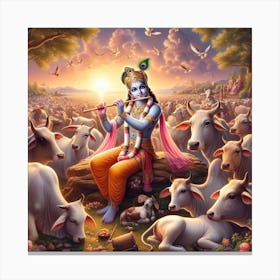 Lord Krishna Canvas Print